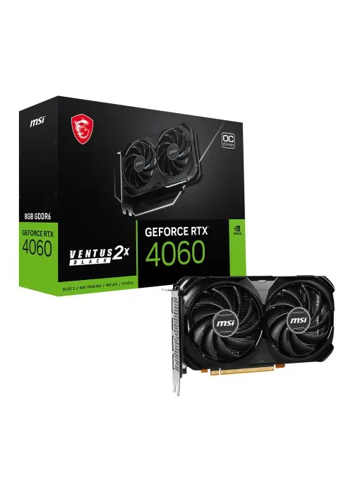 GPU RTX 4060 8GB OC MSI VENTUS BLACK